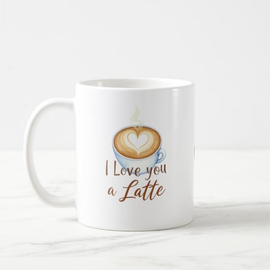 Je t'aime une dernière tasse de la Saint-Valentin (Gauche)