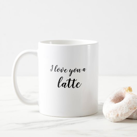 Je t'aime une tate de café Mug (Avec donut)