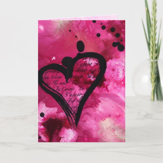 je t'aime valentijnkaart feestdagen kaart (Voorkant)