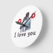 Je t'aime valentin tendances horloges designs  (Angle)