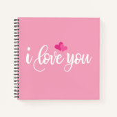 Je t'aime Valentine Calligraphie | Carnet (Devant)