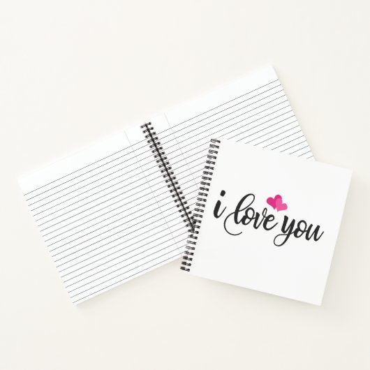Je t'aime Valentine Calligraphie | Carnet (Intérieur)