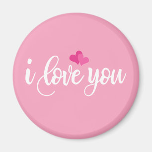 Je t'aime Valentine Calligraphie   Magnet
