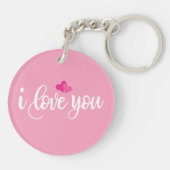 Je t'aime Valentine Calligraphie | Porte-clé (Dos)