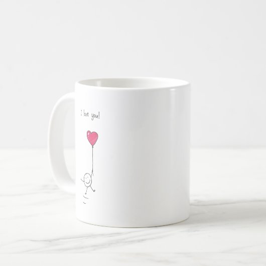 Je t'aime Valentines Jour Cadeau Mug (Devant gauche)
