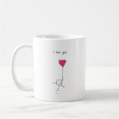 Je t'aime Valentines Jour Cadeau Mug (Gauche)
