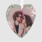 Je T'Aime Valentines Jour Coeur En Forme Ornement (devant)