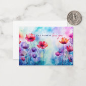 je t'aimerai toujours carte postale (Devant/Arrière en situation)