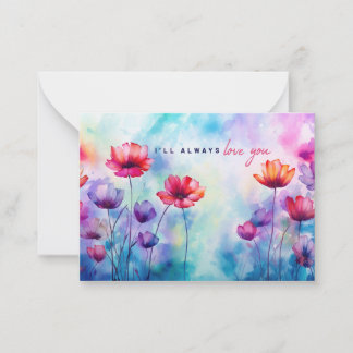 Je t'aimerai toujours carte postale