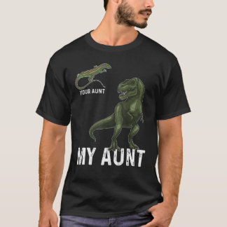 Je tante Mijn tante Lizard & Dinosaur en Rex T-shi T-shirt