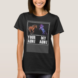 Je tante paard mijn tante eenhoorn Niece neef T-shirt
