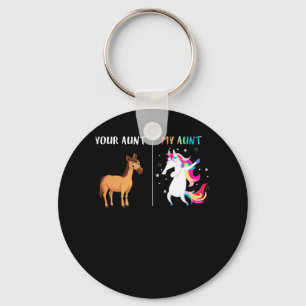 Je tante Unicorn grappig cadeau voor kinderen Sleutelhanger