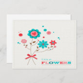 Je t'apporterai une carte postale Fleurs (Devant / Derrière)