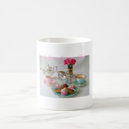 "Je tasse aime d'après-midi thé" (Centre)