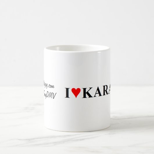 "Je tasse de café de karaoke de coeur" (Centre)