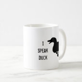 "Je tasse de café de silhouette de canard de Pekin (Devant droit)
