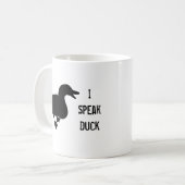 "Je tasse de café de silhouette de canard de Pekin (Devant gauche)