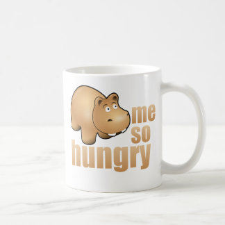 je tasse de café drôle tellement affamée