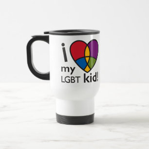 "JE tasse de voyage AIME mon enfant de LGBT"