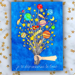 Je te décrocherai la lune ansichtkaart van Nicole Briefkaart