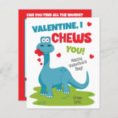 Je te mâche la carte de la Saint-Valentin (Devant / Derrière)