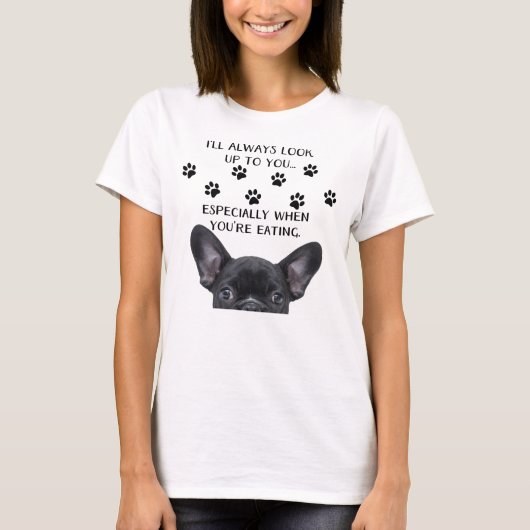 Je Te Suis Au Coeur De T-Shirt Chien (Devant)