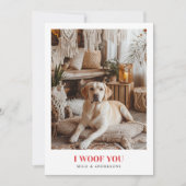 Je te veux le Carte photo Valentines du Retriever  (Devant)