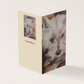 Je T'Ébranle ! Carte d'anniversaire Westie (Outside)