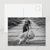 Je teddybeer missen briefkaart (Voorkant / Achterkant)