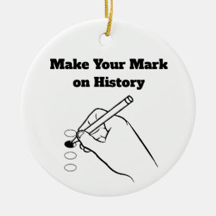 Je teken laten markeren op geschiedenis keramisch ornament