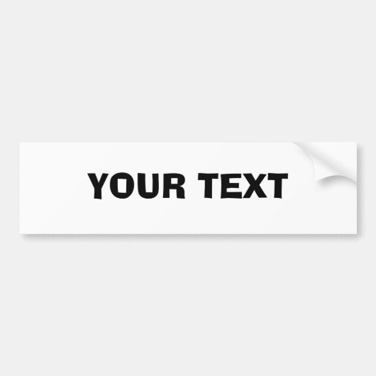 Je tekst "Ad Lib" Bumpersticker (Voorkant)
