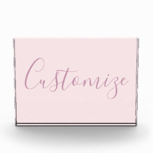 Je tekst Elegant schrift & zachte roze tint Fotoblokken