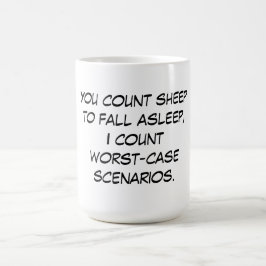 Je telt schapen koffiemok