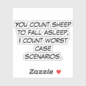 Je telt schapen sticker (Vel)