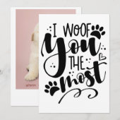 Je t'en veux le plus avec une carte de vacances Em (Devant / Derrière)