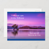 Je t'entendrai dans la carte postale violette de l (Devant / Derrière)