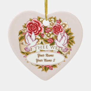 Je t'épouse ornement de mariage personnalisé