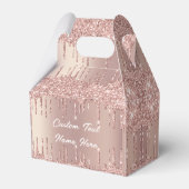 Je Tex Favor Box Roze Goud Blush Glitter Druppels Bedankdoosjes (Achterkant)
