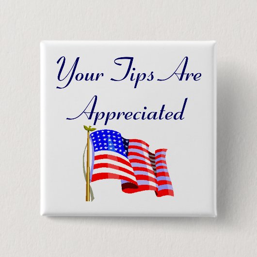 Je tips worden gewaardeerd vierkante button 5,1 cm (Voorkant)