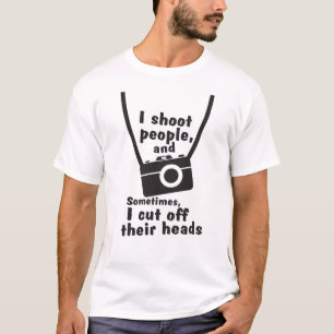 Je tire le T-shirt drôle de photographie de