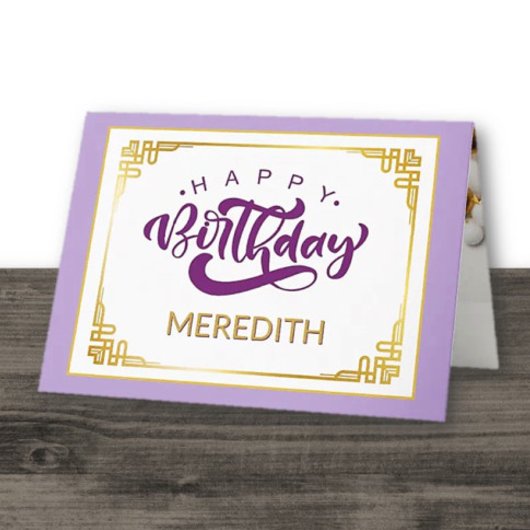 Je Tire Les Yeux ! Carte d'anniversaire personnali