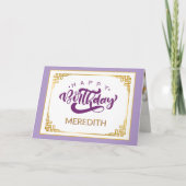 Je Tire Les Yeux ! Carte d'anniversaire personnali (Devant)