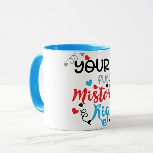 Je toekomstige meneer de juiste mok (Voorkant links)