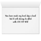 JE "TOMBE TOUS LES JOURS POUR VOUS"=CARTE D'AMOUR (Intérieur Horizontal (Bas))