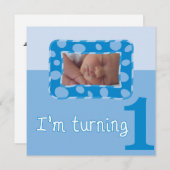 Je tourne une invitation de fête d'anniversaire (Devant / Derrière)