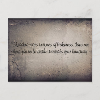 Je tranen tonen briefkaart