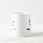 Je Transforme Le Café En Café De Code Mug (Centre)