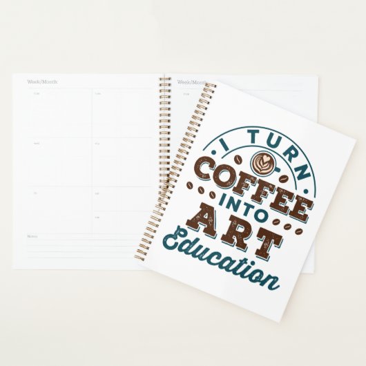 Je Transforme Le Café En Enseignant En Art Educati (Devant avec enveloppe)