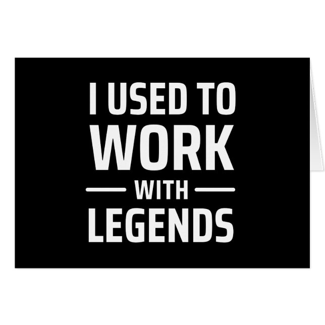 Je Travaillais Avec Des Légendes (Devant horizontal)