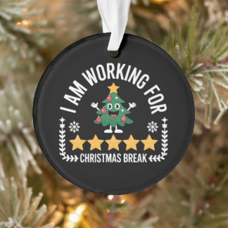 Je travaille pour les vacances de Noël Arbre de No